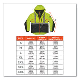 Glowear 8275 Class 2 Heavy-duty Hi-vis Workwear Sherpa Lined Jacket, 3x-large, Lime, Ships In 1-3 Business Days