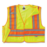 Glowear 8245psv Class 2 Public Safety Vest, Polyester, 6x-large/7x-large, Lime, Ships In 1-3 Business Days