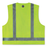 Glowear 8249z Class 2 Economy Surveyors Zipper Vest, Polyester, Small/medium, Lime, Ships In 1-3 Business Days