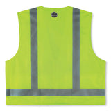 Glowear 8249z Class 2 Economy Surveyors Zipper Vest, Polyester, Large/x-large, Lime, Ships In 1-3 Business Days