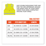 Glowear 8249z Class 2 Economy Surveyors Zipper Vest, Polyester, 2x-large/3x-large, Lime, Ships In 1-3 Business Days