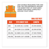 Glowear 8246z Class 2 Two-tone Mesh Reflective Binding Zipper Vest, Polyester, Small/med, Orange, Ships In 1-3 Business Days