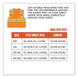 Glowear 8246z Class 2 Two-tone Mesh Reflective Binding Zipper Vest, Polyester, Large/xl, Orange, Ships In 1-3 Business Days