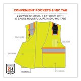 Glowear 8246z Class 2 Two-tone Mesh Reflective Binding Zipper Vest, Polyester, Large/xl, Lime, Ships In 1-3 Business Days