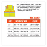 Glowear 8246z Class 2 Two-tone Mesh Reflective Binding Zipper Vest, Polyester, 2x-large/3xl, Lime, Ships In 1-3 Business Days