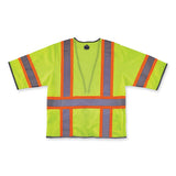 Glowear 8346z Class 3 Two-tone Hi-vis Surveyor Zipper Vest, Small/medium, Lime, Ships In 1-3 Business Days