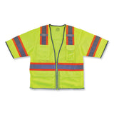 Glowear 8346z Class 3 Two-tone Hi-vis Surveyor Zipper Vest, 2x-large/3x-large, Lime, Ships In 1-3 Business Days