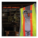 Glowear 8231tv Class 2 Hi-vis Tool Tethering Safety Vest, Polyester, 4x-large/5x-large, Lime, Ships In 1-3 Business Days