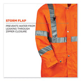 Glowear 8365 Class 3 Hi-vis Rain Jacket, Polyester, X-large, Orange, Ships In 1-3 Business Days