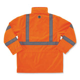 Glowear 8365 Class 3 Hi-vis Rain Jacket, Polyester, 3x-large, Orange, Ships In 1-3 Business Days