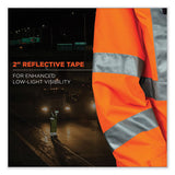 Glowear 8365 Class 3 Hi-vis Rain Jacket, Polyester, 4x-large, Orange, Ships In 1-3 Business Days