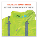 Glowear 8365 Class 3 Hi-vis Rain Jacket, Polyester, Small, Lime, Ships In 1-3 Business Days