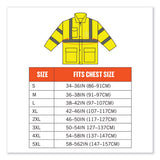 Glowear 8365 Class 3 Hi-vis Rain Jacket, Polyester, Small, Lime, Ships In 1-3 Business Days