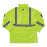 Glowear 8365 Class 3 Hi-vis Rain Jacket, Polyester, Medium, Lime, Ships In 1-3 Business Days