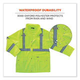 Glowear 8365 Class 3 Hi-vis Rain Jacket, Polyester, 4x-large, Lime, Ships In 1-3 Business Days