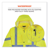 Glowear 8366 Class 3 Lightweight Hi-vis Rain Jacket, Polyester, Small, Lime, Ships In 1-3 Business Days