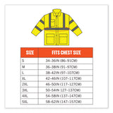 Glowear 8366 Class 3 Lightweight Hi-vis Rain Jacket, Polyester, Medium, Lime, Ships In 1-3 Business Days