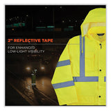 Glowear 8366 Class 3 Lightweight Hi-vis Rain Jacket, Polyester, Medium, Lime, Ships In 1-3 Business Days