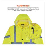 Glowear 8366 Class 3 Lightweight Hi-vis Rain Jacket, Polyester, 2x-large, Lime, Ships In 1-3 Business Days