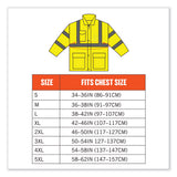 Glowear 8366 Class 3 Lightweight Hi-vis Rain Jacket, Polyester, 3x-large, Lime, Ships In 1-3 Business Days