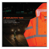 Glowear 8366 Class 3 Lightweight Hi-vis Rain Jacket, Polyester, X-large, Orange, Ships In 1-3 Business Days