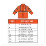 Glowear 8366 Class 3 Lightweight Hi-vis Rain Jacket, Polyester, 2x-large, Orange, Ships In 1-3 Business Days