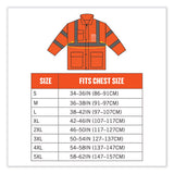 Glowear 8366 Class 3 Lightweight Hi-vis Rain Jacket, Polyester, 5x-large, Orange, Ships In 1-3 Business Days