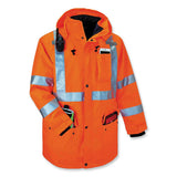 Glowear 8385 Class 3 Hi-vis 4-in-1 Jacket, Large, Orange, Ships In 1-3 Business Days