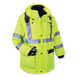 Glowear 8385 Class 3 Hi-vis 4-in-1 Jacket, 3x-large, Lime, Ships In 1-3 Business Days