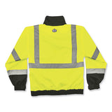 Glowear 8379 Class 3 Hi-vis Fleece Lined Bomber Jacket, Lime, X-large, Ships In 1-3 Business Days