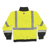 Glowear 8379 Class 3 Hi-vis Fleece Lined Bomber Jacket, Lime, 2x-large, Ships In 1-3 Business Days