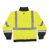 Glowear 8379 Class 3 Hi-vis Fleece Lined Bomber Jacket, Lime, 3x-large, Ships In 1-3 Business Days