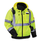 Glowear 8379 Class 3 Hi-vis Fleece Lined Bomber Jacket, Lime, 5x-large, Ships In 1-3 Business Days