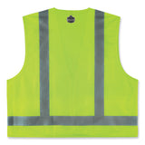 Glowear 8249z-s Single Size Class 2 Economy Surveyors Zipper Vest, Polyester, X-small, Lime, Ships In 1-3 Business Days