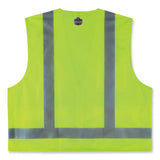 Glowear 8249z-s Single Size Class 2 Economy Surveyors Zipper Vest, Polyester, X-large, Lime, Ships In 1-3 Business Days