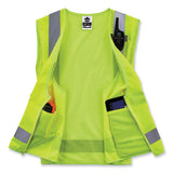 Glowear 8249z-s Single Size Class 2 Economy Surveyors Zipper Vest, Polyester, X-large, Lime, Ships In 1-3 Business Days