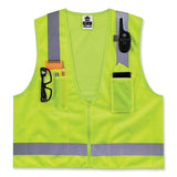Glowear 8249z-s Single Size Class 2 Economy Surveyors Zipper Vest, Polyester, 3x-large, Lime, Ships In 1-3 Business Days