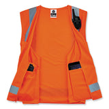 Glowear 8249z-s Single Size Class 2 Economy Surveyors Zipper Vest, Polyester, Large, Orange, Ships In 1-3 Business Days