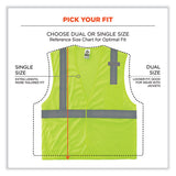 Glowear 8210hl-s Single Size Class 2 Economy Mesh Vest, Polyester, 4x-large, Lime, Ships In 1-3 Business Days