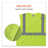 Glowear 8210hl-s Single Size Class 2 Economy Mesh Vest, Polyester, 5x-large, Lime, Ships In 1-3 Business Days