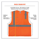 Glowear 8210hl-s Single Size Class 2 Economy Mesh Vest, Polyester, Small, Orange, Ships In 1-3 Business Days
