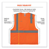 Glowear 8210hl-s Single Size Class 2 Economy Mesh Vest, Polyester, Large, Orange, Ships In 1-3 Business Days