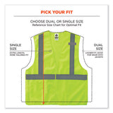 Glowear 8215ba-s Single Size Class 2 Economy Breakaway Mesh Vest, Polyester, X-large, Lime, Ships In 1-3 Business Days