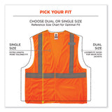 Glowear 8215ba-s Single Size Class 2 Economy Breakaway Mesh Vest, Polyester, 3x-large, Orange, Ships In 1-3 Business Days