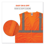 Glowear 8215ba-s Single Size Class 2 Economy Breakaway Mesh Vest, Polyester, 4x-large, Orange, Ships In 1-3 Business Days