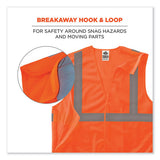Glowear 8215ba-s Single Size Class 2 Economy Breakaway Mesh Vest, Polyester, 4x-large, Orange, Ships In 1-3 Business Days