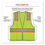 Glowear 8246z-s Single Size Class 2 Two-tone Mesh Vest, Polyester, Medium, Lime, Ships In 1-3 Business Days