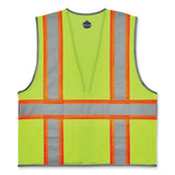 Glowear 8246z-s Single Size Class 2 Two-tone Mesh Vest, Polyester, Large, Lime, Ships In 1-3 Business Days