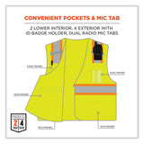Glowear 8246z-s Single Size Class 2 Two-tone Mesh Vest, Polyester, 2x-large, Lime, Ships In 1-3 Business Days