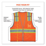 Glowear 8246z-s Single Size Class 2 Two-tone Mesh Vest, Polyester, Medium, Orange, Ships In 1-3 Business Days